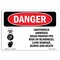 Signmission OSHA Sign, Anhydrous Ammonia Wear Proper PPE, 10in X 7in Rigid Plastic, 7" H, 10" W, Landscape OS-DS-P-710-L-1029 - alternate 1